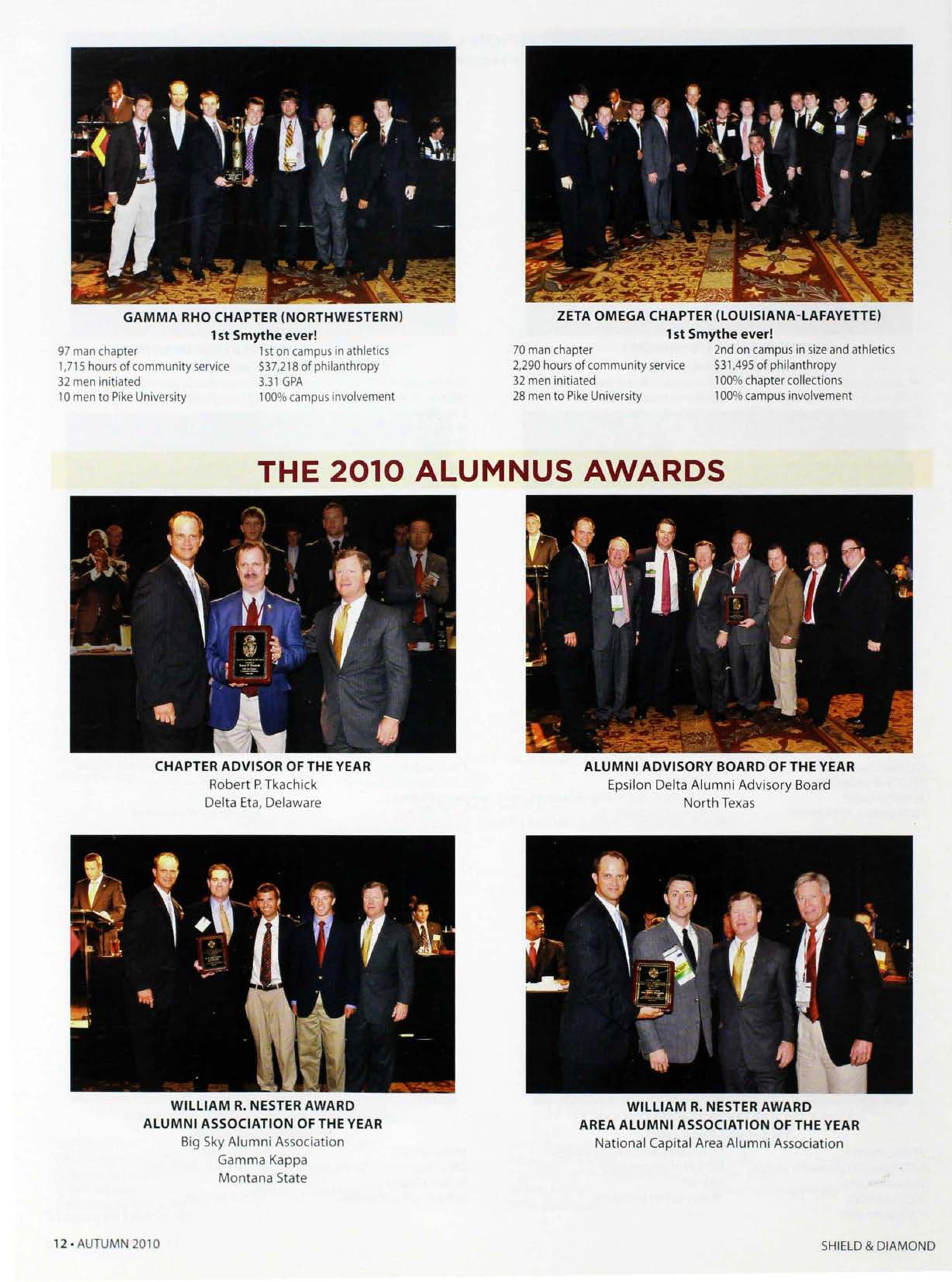 The 2010 Alumnus Awards, Autumn 2010